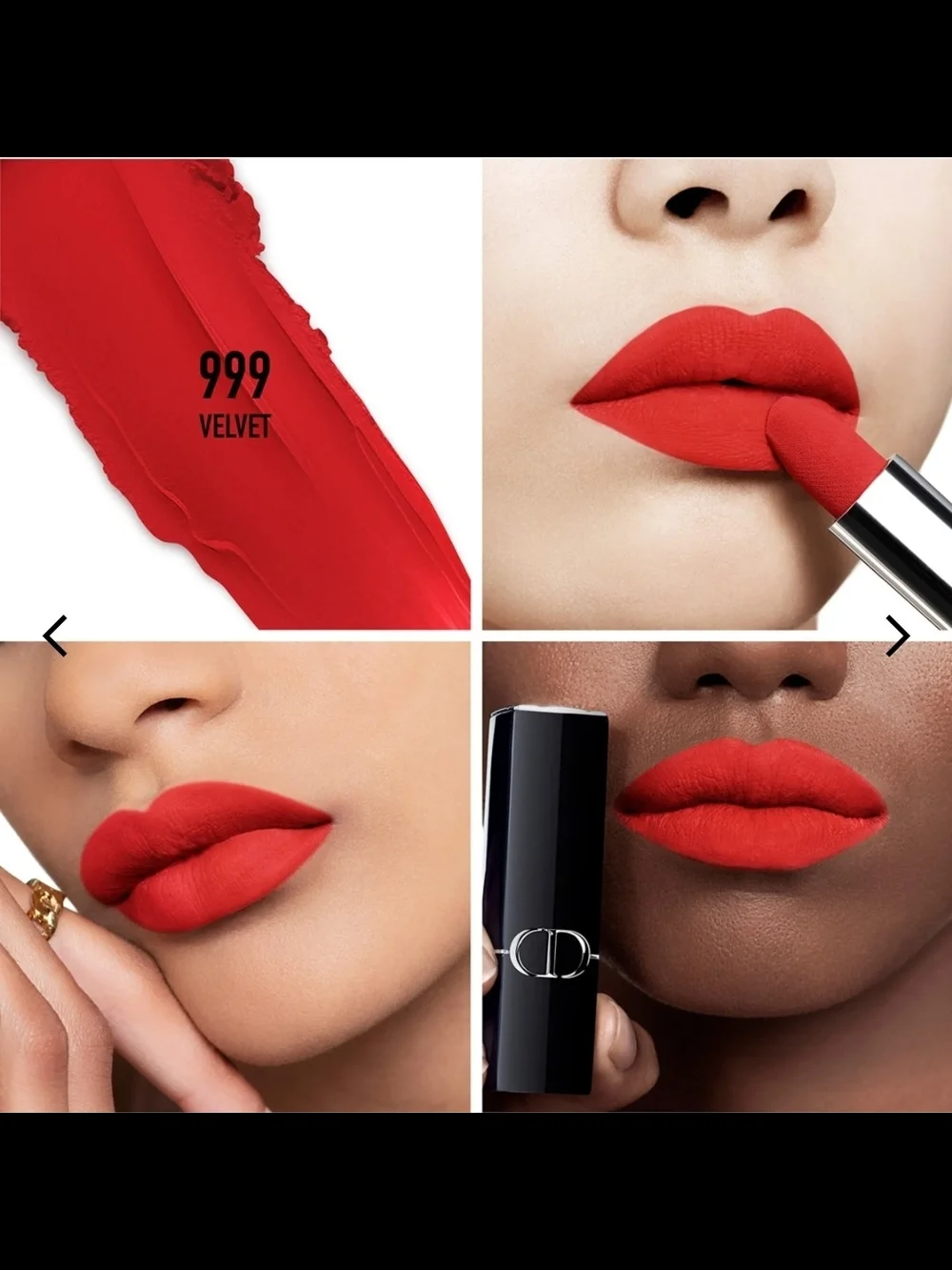 Rouge Dior Velvet Lipstick- Color 999 